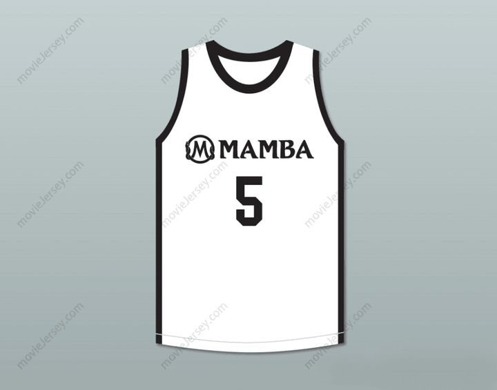 CUSTOM ANY Name Number ALYSSA 5 MAMBA BALLERS WHITE BASKETBALL JERSEY Top Stitched S-6XL