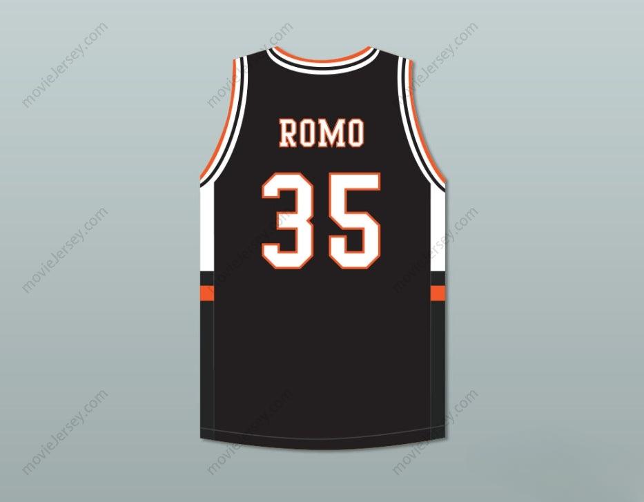 CUSTOM ANY Name Number TONY ROMO 35 BURLINGTON HIGH SCHOOL BLACK BASKETBALL JERSEY Top Stitched S-6XL