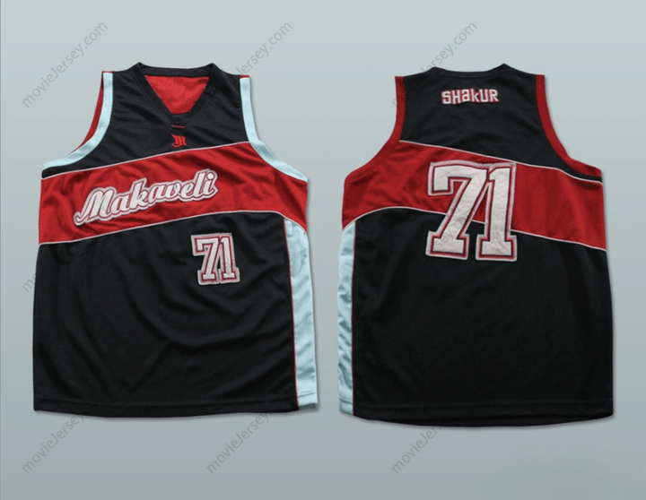 CUSTOM ANY Name Number TUPAC SHAKUR 71 MAKAVELI BASKETBALL JERSEY STITCH SEWN ANY PLAYER OR NUMBER Top Stitched S-6XL