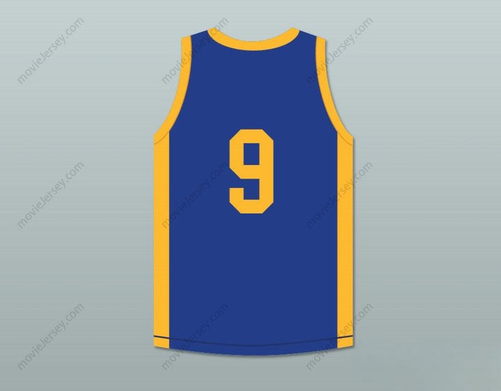 CUSTOM ANY Name Number DRAKE JIMMY BROOKS 9 DEGRASSI COMMUNITY SCHOOL PANTHERS HOME BASKETBALL JERSEY WITH PATCH Top Stitched S-6XL