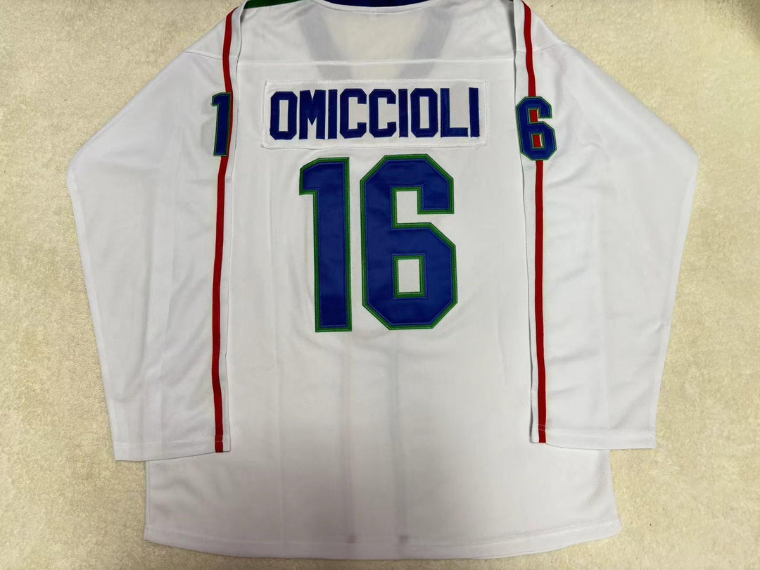 Custom Any Name Number ITALY NATIONAL TEAM HOCKEY JERSEY Top Stitched S-6XL