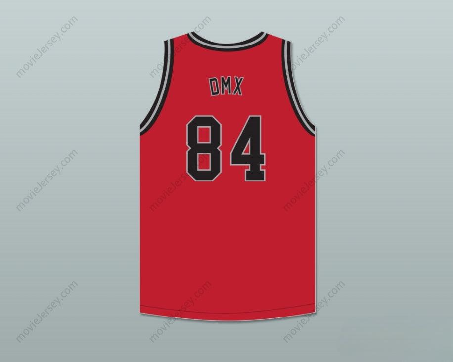 CUSTOM ANY Name Number DMX 84 ROUGH RYDERS RED BASKETBALL JERSEY 3 Top Stitched S-6XL
