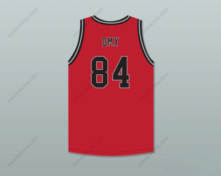 CUSTOM ANY Name Number DMX 84 ROUGH RYDERS RED BASKETBALL JERSEY 3 Top Stitched S-6XL