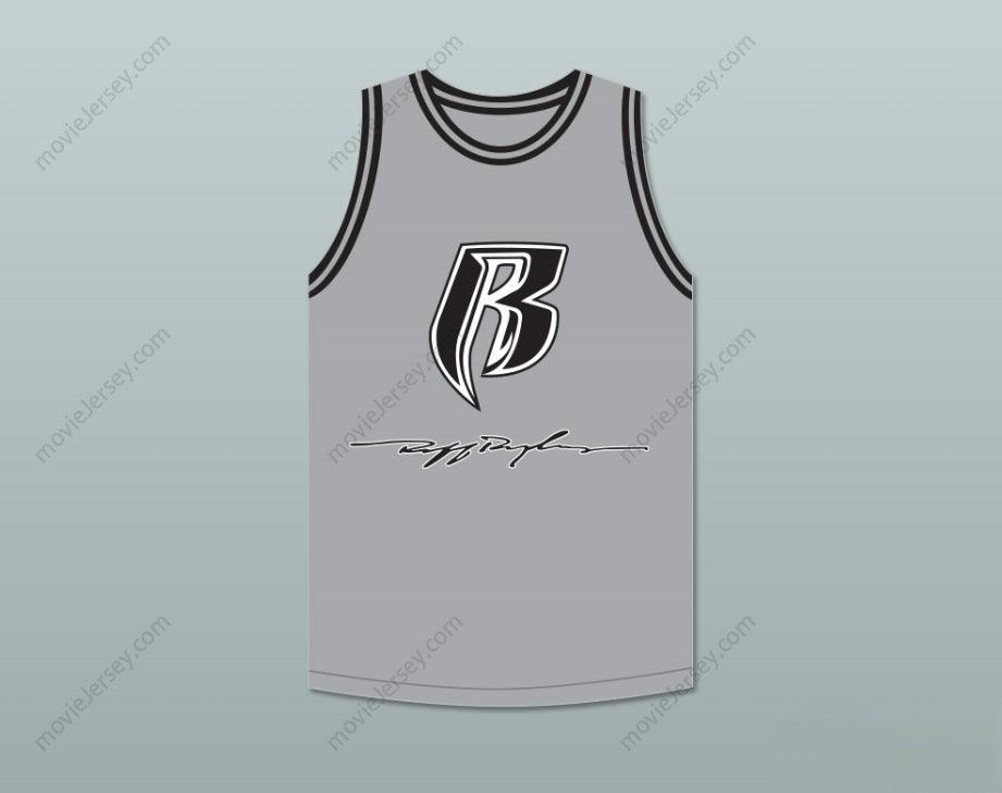 CUSTOM ANY Name Number DMX 84 ROUGH RYDERS GRAY BASKETBALL JERSEY 2 Top Stitched S-6XL