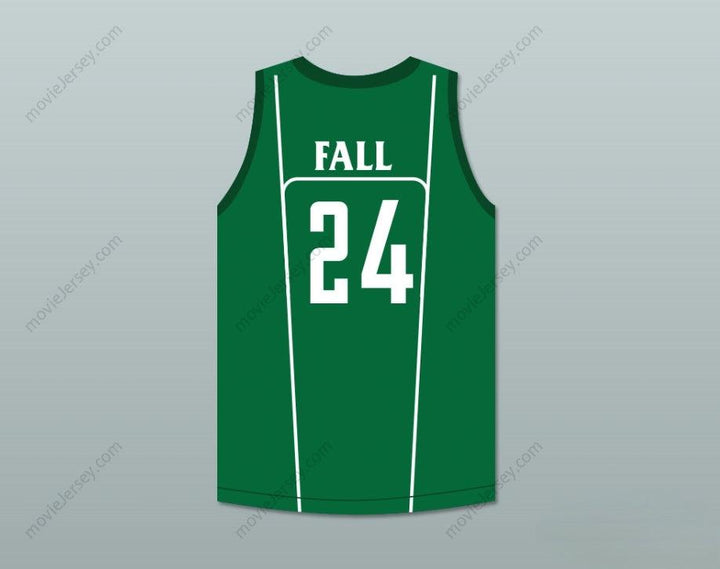 CUSTOM ANY Name Number TACKO FALL 24 LIBERTY CHRISTIAN PREP LIONS GREEN BASKETBALL JERSEY 2 Top Stitched S-6XL