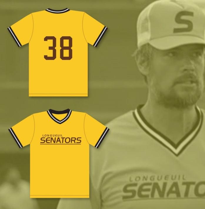 Custom Any Name Number JOSH DUHAMEL BILL LEE 38 LONGUEUIL SENATORS BEER LEAGUE BASEBALL JERSEY SPACEMAN Top Stitched S-6XL
