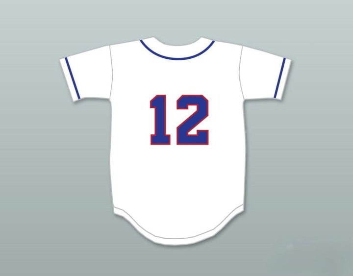Custom Any Name Number BOBBY CASSEVAH 12 PACE ATHLETIC AND RECREATION ASSOCIATION WHITE BASEBALL JERSEY 1 Top Stitched S-6XL