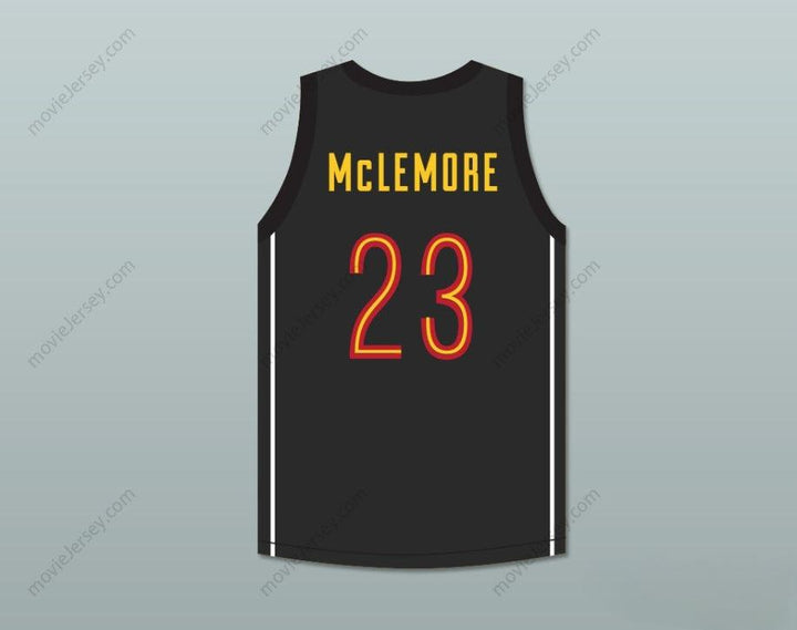 CUSTOM ANY Name Number BEN MCLEMORE 23 OAK HILL ACADEMY BLACK BASKETBALL JERSEY Top Stitched S-6XL