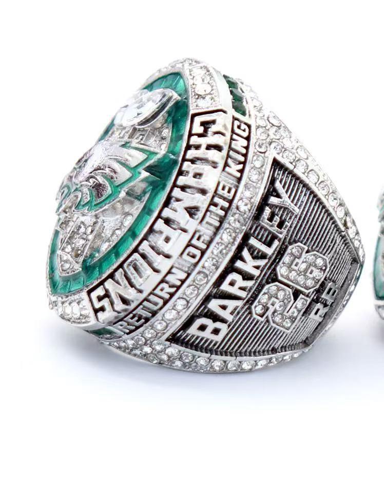 2024 -2025 Barkley Hurts SB Eagle Championship Title Band W Box Ring