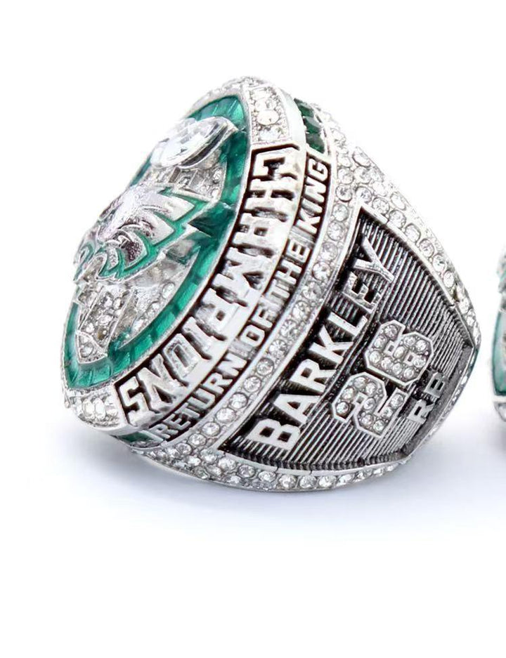 2024 -2025 Barkley Hurts SB Eagle Championship Title Band W Box Ring