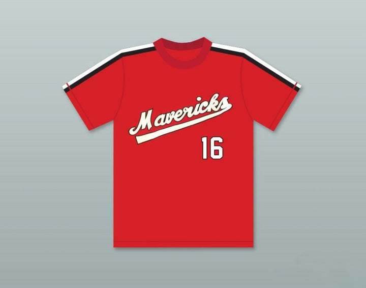 Custom Any Name Number ROB NELSON 16   RED BASEBALL JERSEY THE BATTERED BASTARDS OF BASEBALL Top Stitched S-6XL