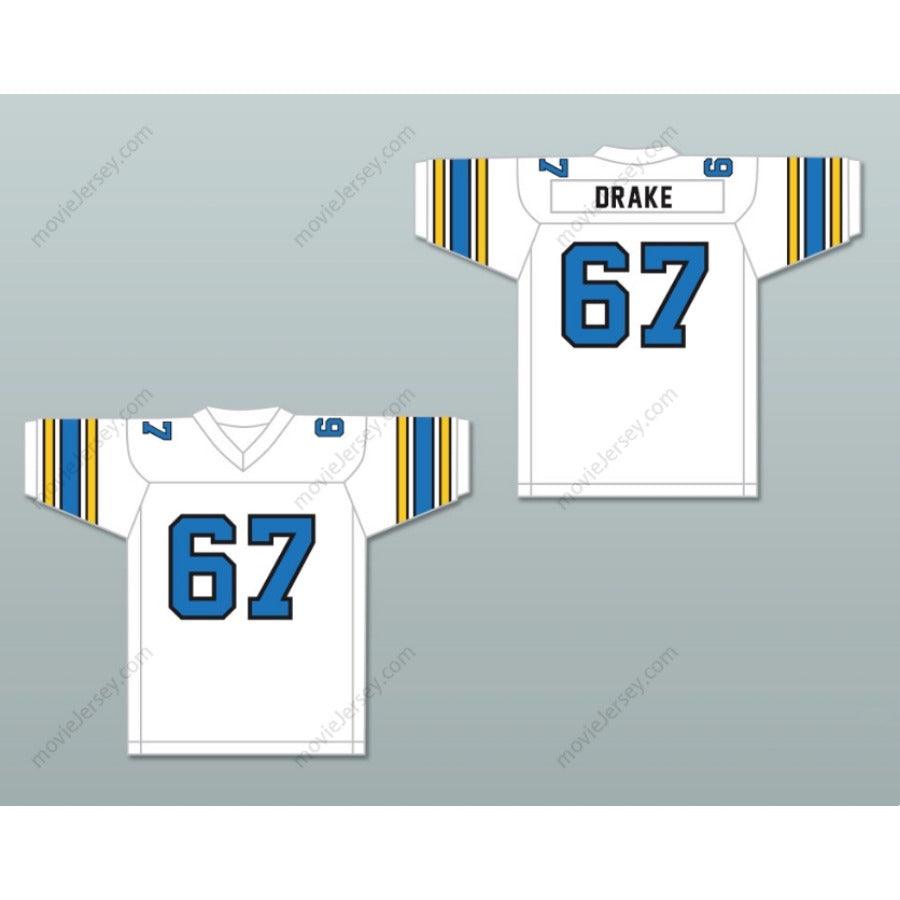 CUSTOM ANY Name Number 1983 USFL DON DRAKE 67 OAKLAND INVADERS ROAD Football Jersey Top Stitched S-6XL