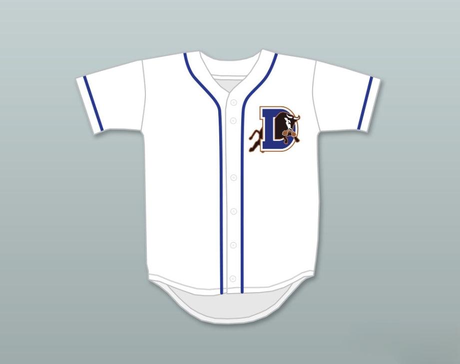 Custom Any Name Number EBBY CALVIN LALOOSH 37  BUTTON DOWN WHITE BASEBALL JERSEY Top Stitched S-6XL