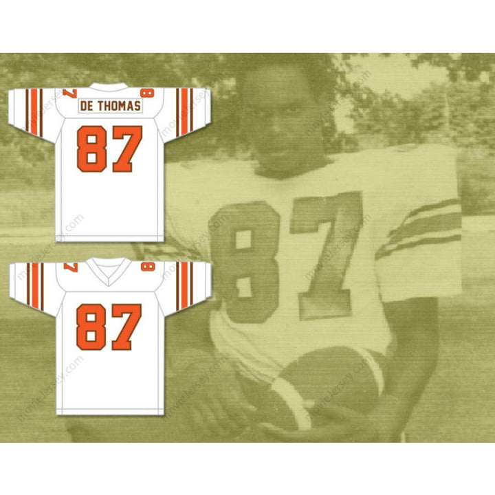 CUSTOM ANY Name Number DERRICK THOMAS 87 SOUTH MIAMI SENIOR HIGH SCHOOL COBRAS Football Jersey Top Stitched S-6XL