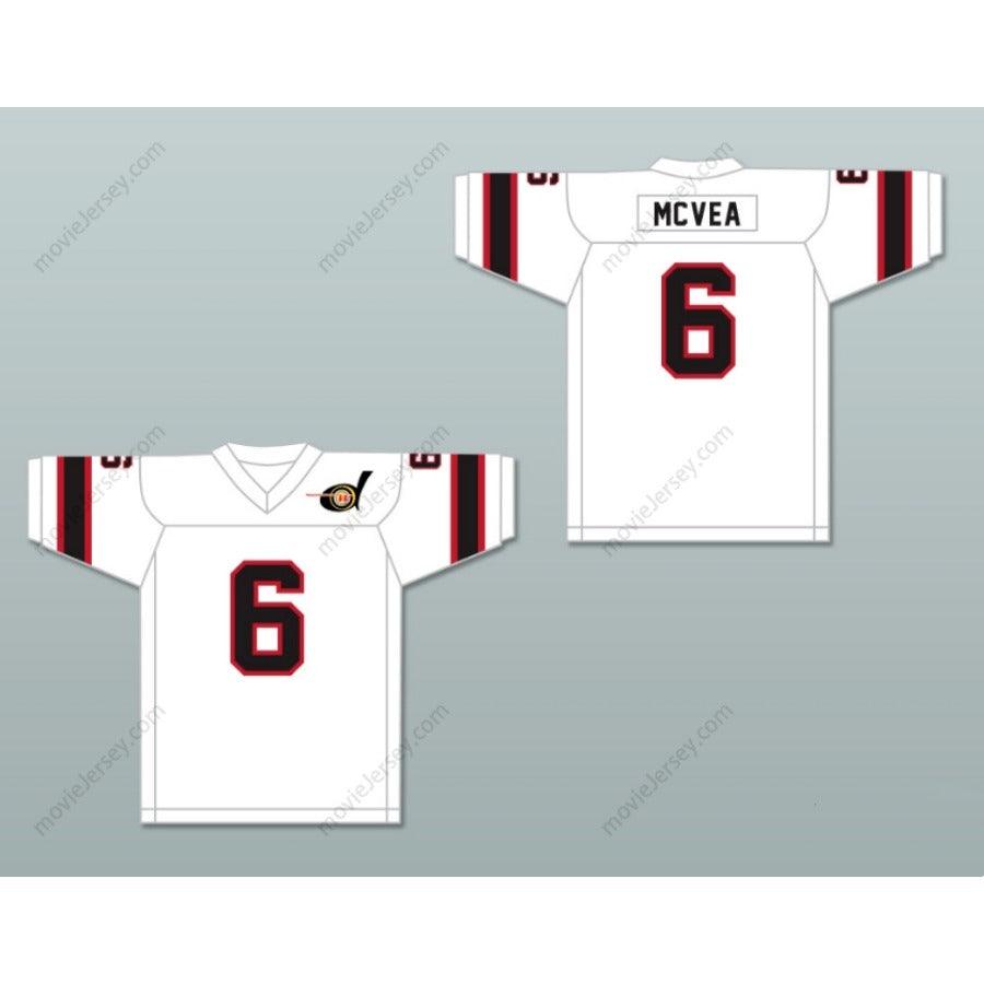 CUSTOM ANY Name Number 1974 WFL WARREN MCVEA 6 DETROIT WHEELS Football Jersey Top Stitched S-6XL
