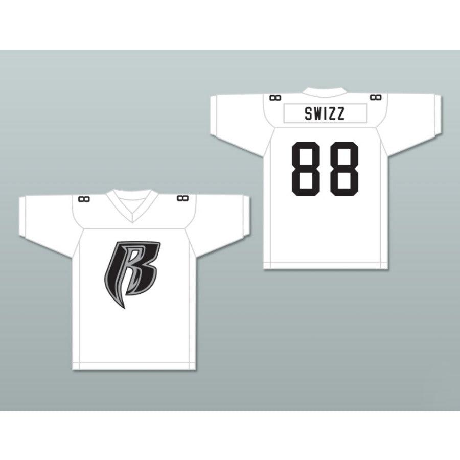 CUSTOM ANY Name Number SWIZZ BEATZ ROUGH RYDERS 88 SILVER Football Jersey Top Stitched S-6XL