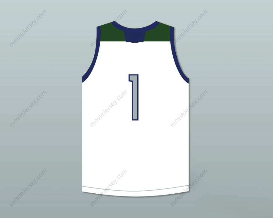 CUSTOM ANY Name Number LAMELO BALL 1   HIGH SCHOOL HUSKIES WHITE BASKETBALL JERSEY Top Stitched S-6XL