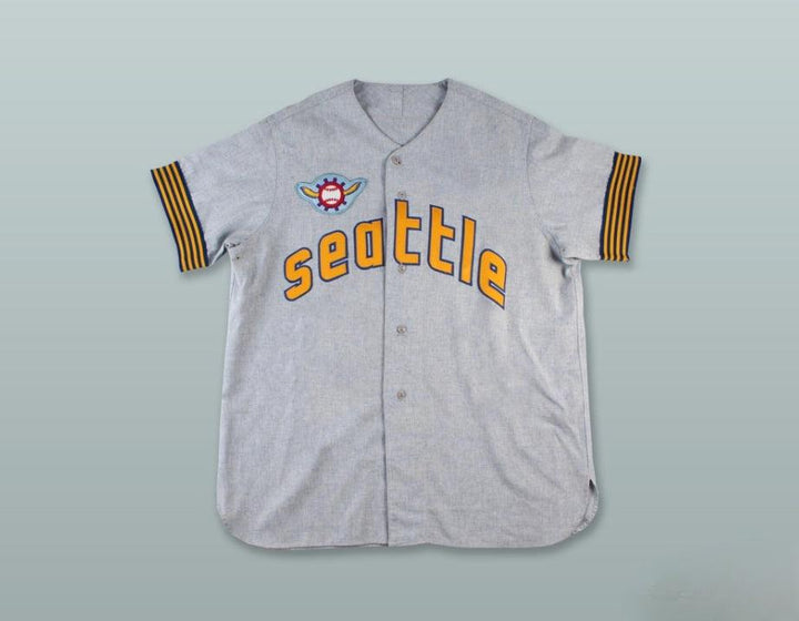 Custom Any Name Number  PILOTS 37 GRAY BASEBALL JERSEY Top Stitched S-6XL