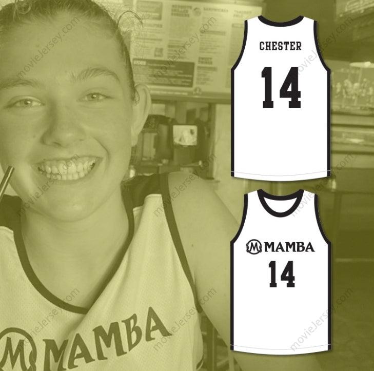 CUSTOM ANY Name Number PAYTON CHESTER 14 MAMBA BALLERS WHITE BASKETBALL JERSEY Top Stitched S-6XL
