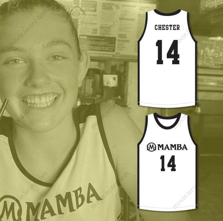 CUSTOM ANY Name Number PAYTON CHESTER 14 MAMBA BALLERS WHITE BASKETBALL JERSEY Top Stitched S-6XL