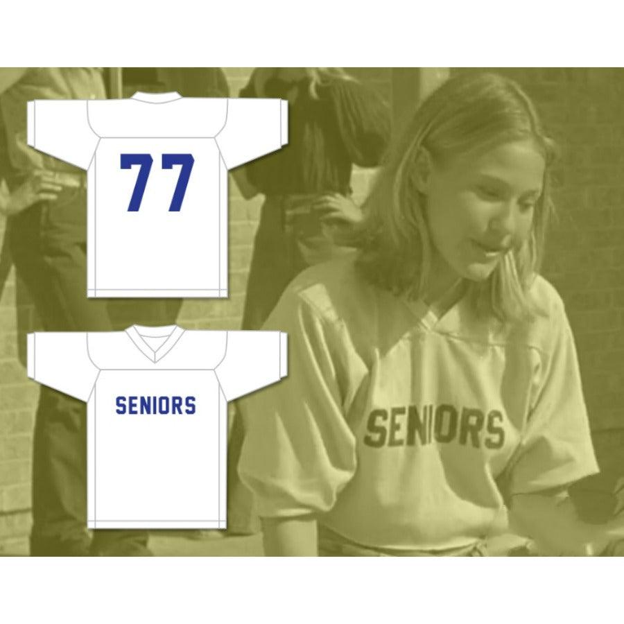 CUSTOM ANY Name Number SENIORS 77 WHITE FOOTBALL JERSEY DAZED AND CONFUSED Top Stitched S-6XL