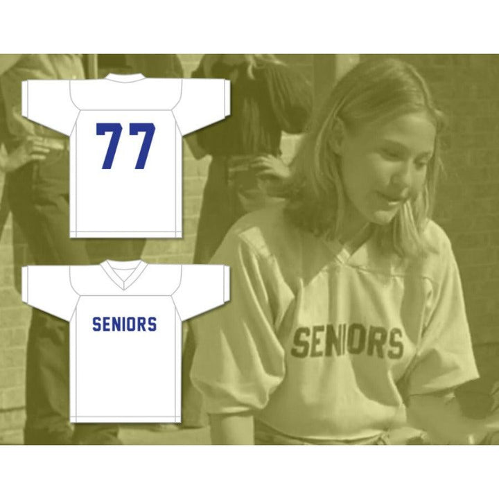 CUSTOM ANY Name Number SENIORS 77 WHITE FOOTBALL JERSEY DAZED AND CONFUSED Top Stitched S-6XL