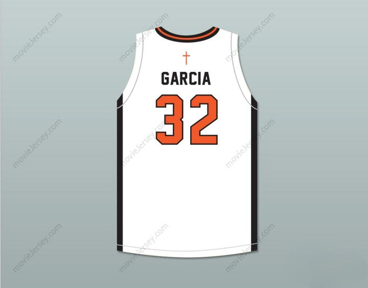 CUSTOM ANY Name Number SAM GARCIA 32 BISHOP HAYES TIGERS WHITE BASKETBALL JERSEY THE WAY BACK Top Stitched S-6XL