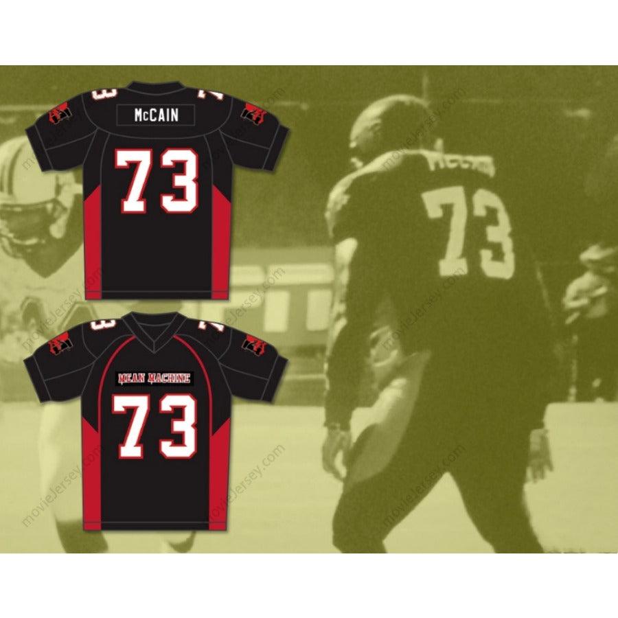CUSTOM ANY Name Number 73 MCCAIN MEAN MACHINE CONVICTS FOOTBALL JERSEY INCLUDES PATCHES Top Stitched S-6XL