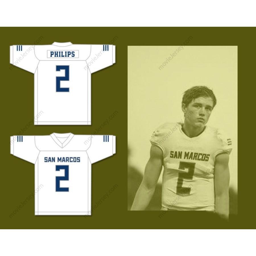 CUSTOM ANY Name Number KYLE PHILIPS 2 SAN MARCOS HIGH SCHOOL KNIGHTS Football Jersey Top Stitched S-6XL