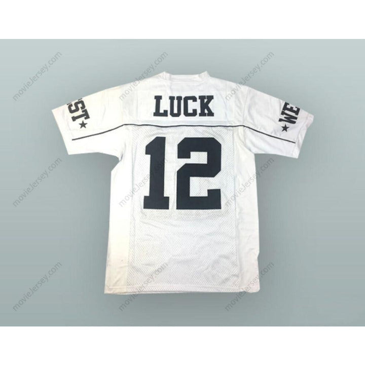 CUSTOM ANY Name Number ANDREW LUCK 12 U.S. ARMY HIGH SCHOOL ALL-AMERICAN WEST WHITE FOOTBALL JERSEY Top Stitched S-6XL