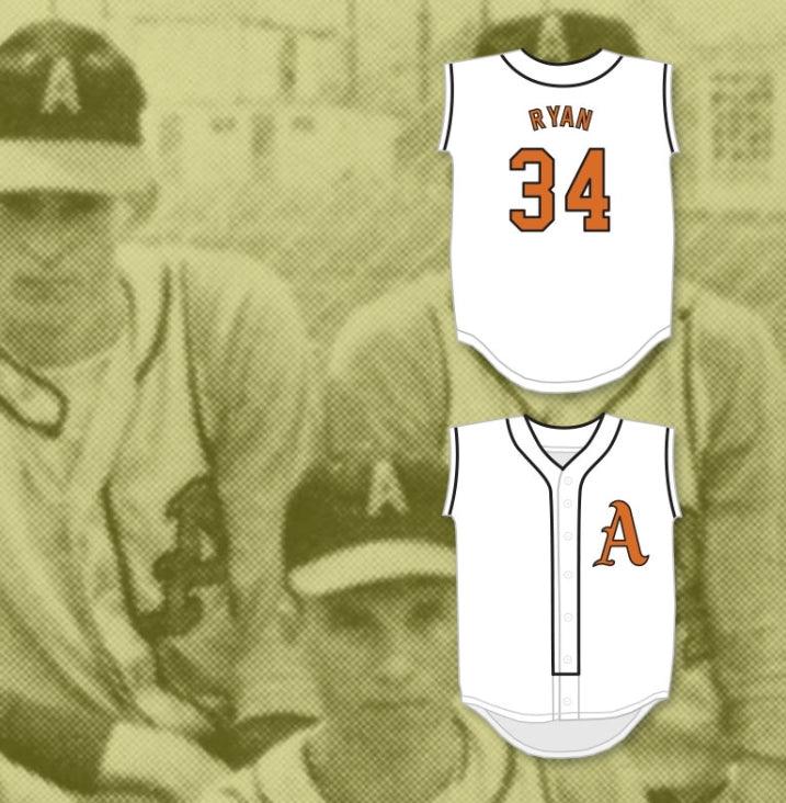 Custom Any Name Number NOLAN RYAN 34 ALVIN HIGH SCHOOL YELLOWJACKETS WHITE BASEBALL JERSEY 4 Top Stitched S-6XL