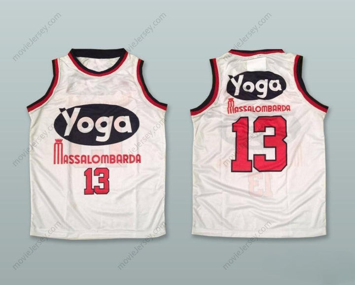 CUSTOM ANY Name Number LEON DOUGLAS 13 FORTITUDO BOLOGNA WHITE BASKETBALL JERSEY Top Stitched S-6XL
