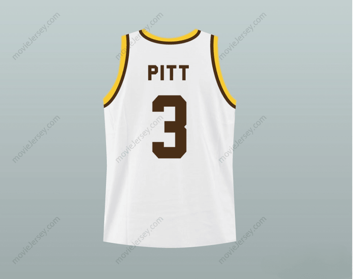CUSTOM ANY Name Number BRAD PITT KICKAPOO CHIEFS 3 HIGH SCHOOL BASKETBALL JERSEY Top Stitched S-6XL