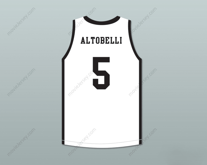 CUSTOM ANY Name Number ALYSSA ALTOBELLI 5 MAMBA BALLERS WHITE BASKETBALL JERSEY Top Stitched S-6XL