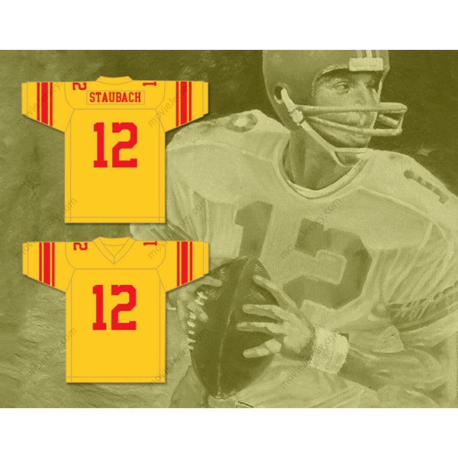 CUSTOM ANY Name Number ROGER STAUBACH 12 PURCELL MARIAN HIGH SCHOOL CAVALIERS FOOTBALL JERSEY Top Stitched S-6XL