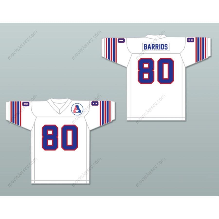CUSTOM ANY Name Number 1974 WFL STEVE BARRIOS 80 BIRMINGHAM AMERICANS ROAD Football Jersey Top Stitched S-6XL