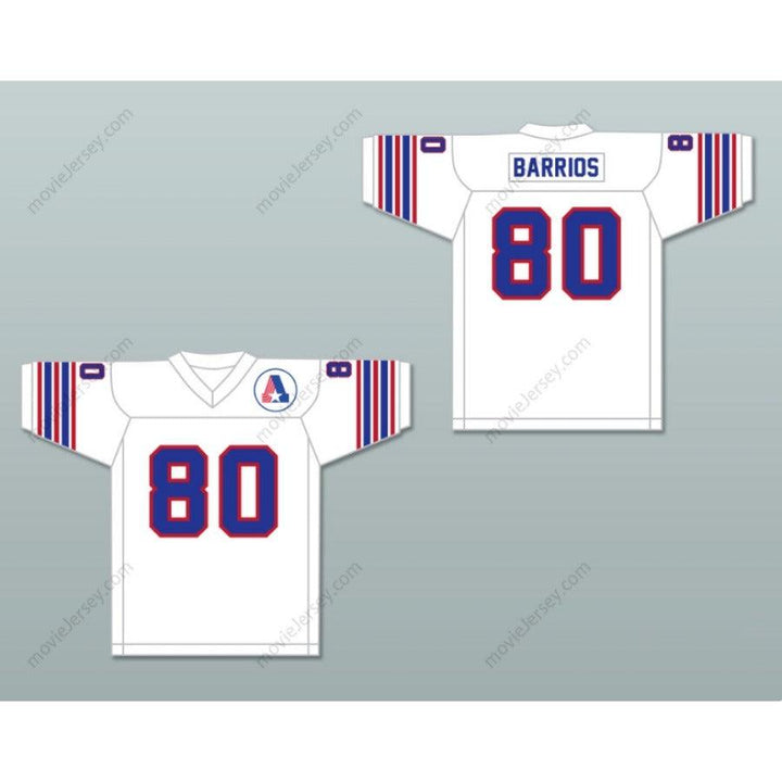 CUSTOM ANY Name Number 1974 WFL STEVE BARRIOS 80 BIRMINGHAM AMERICANS ROAD Football Jersey Top Stitched S-6XL