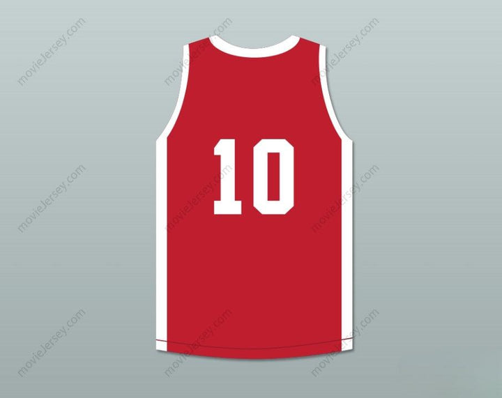 CUSTOM ANY Name Number KENNY PATTERSON 10 PUSH EXCEL PRO BASKETBALL CLASSIC RED BASKETBALL JERSEY 1985 CHARITY EVENT Top Stitched S-6XL