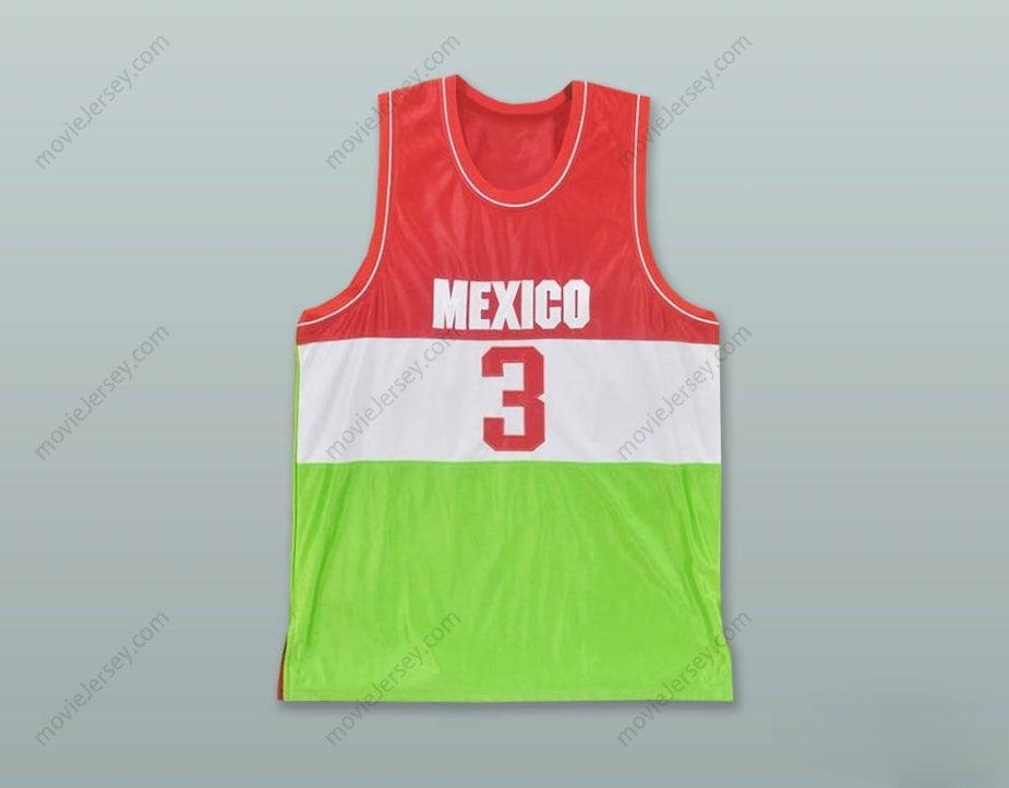 CUSTOM ANY Name Number MEXICO 3 TRICOLOR BASKETBALL JERSEY Top Stitched S-6XL