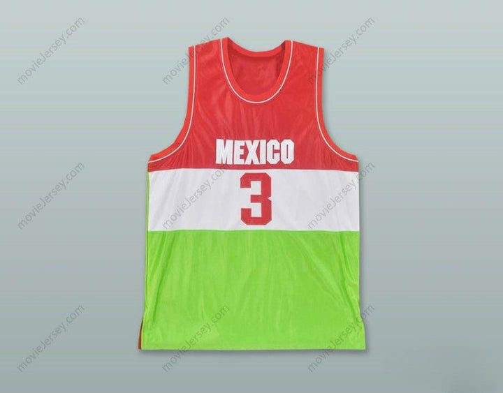 CUSTOM ANY Name Number MEXICO 3 TRICOLOR BASKETBALL JERSEY Top Stitched S-6XL