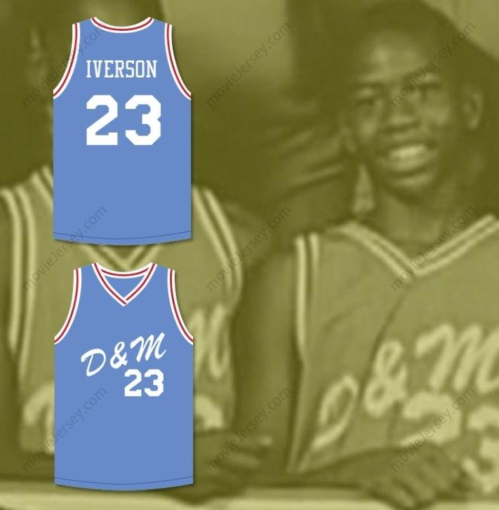 CUSTOM ANY Name Number ALLEN IVERSON 23 AAU USA JUNIOR OLYMPICS BASKETBALL JERSEY Top Stitched S-6XL