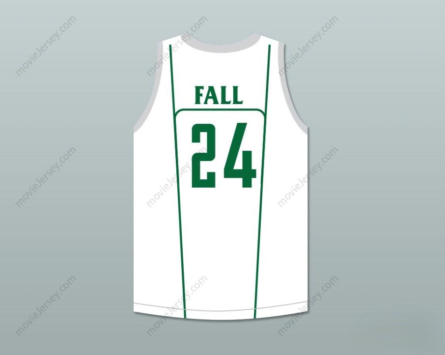 CUSTOM ANY Name Number TACKO FALL 24 LIBERTY CHRISTIAN PREP LIONS WHITE BASKETBALL JERSEY 2 Top Stitched S-6XL
