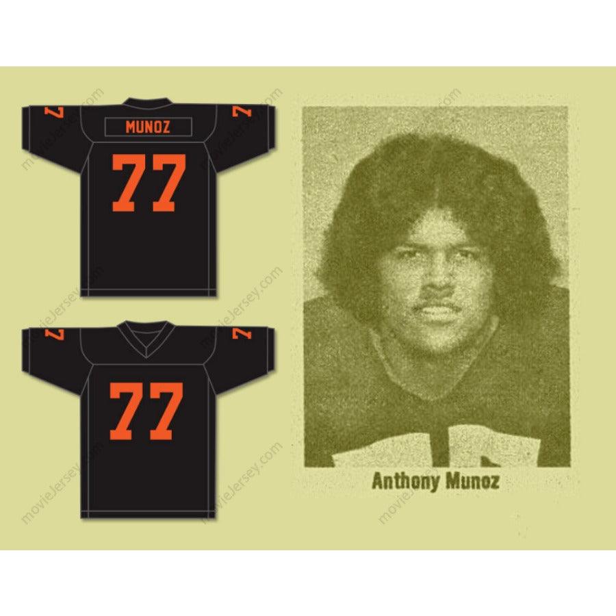 CUSTOM ANY Name Number CUSTOM ANTHONY MUNOZ 77 CHAFFEY HIGH SCHOOL TIGERS FOOTBALL JERSEY Top Stitched S-6XL