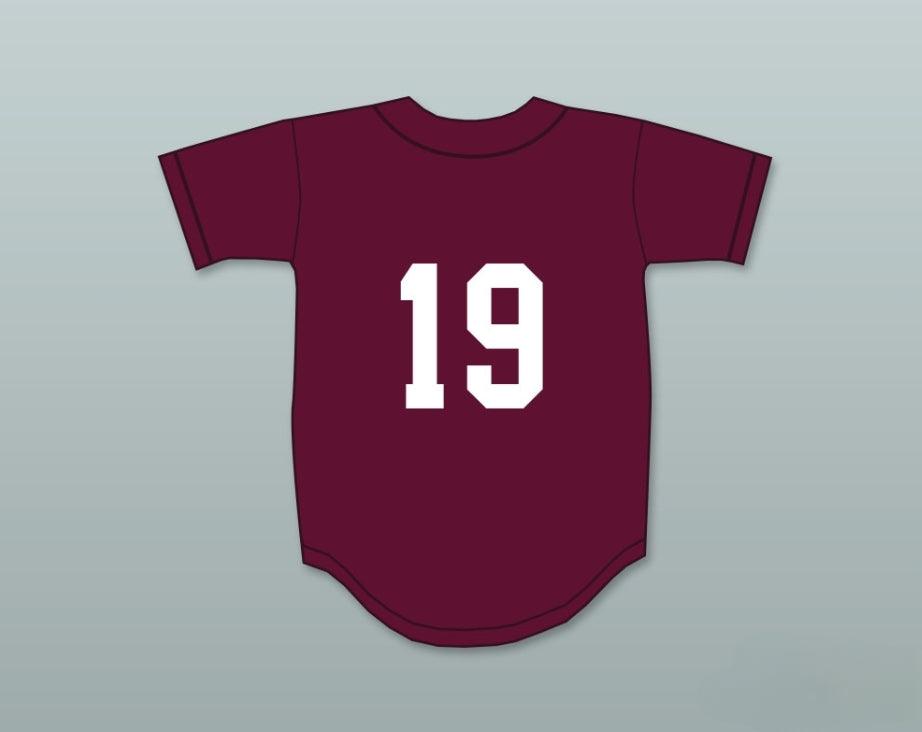 Custom Any Name Number LORENZO CAIN 19   HIGH SCHOOL COWBOYS MAROON BASEBALL JERSEY 1 Top Stitched S-6XL