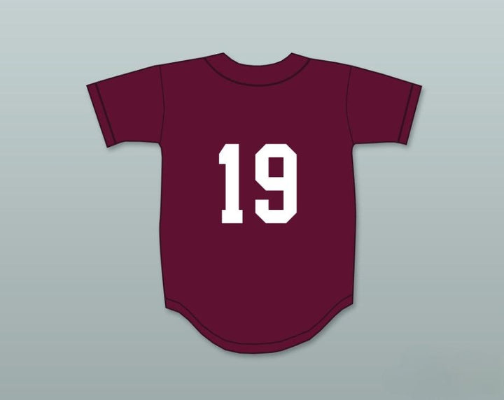 Custom Any Name Number LORENZO CAIN 19   HIGH SCHOOL COWBOYS MAROON BASEBALL JERSEY 1 Top Stitched S-6XL