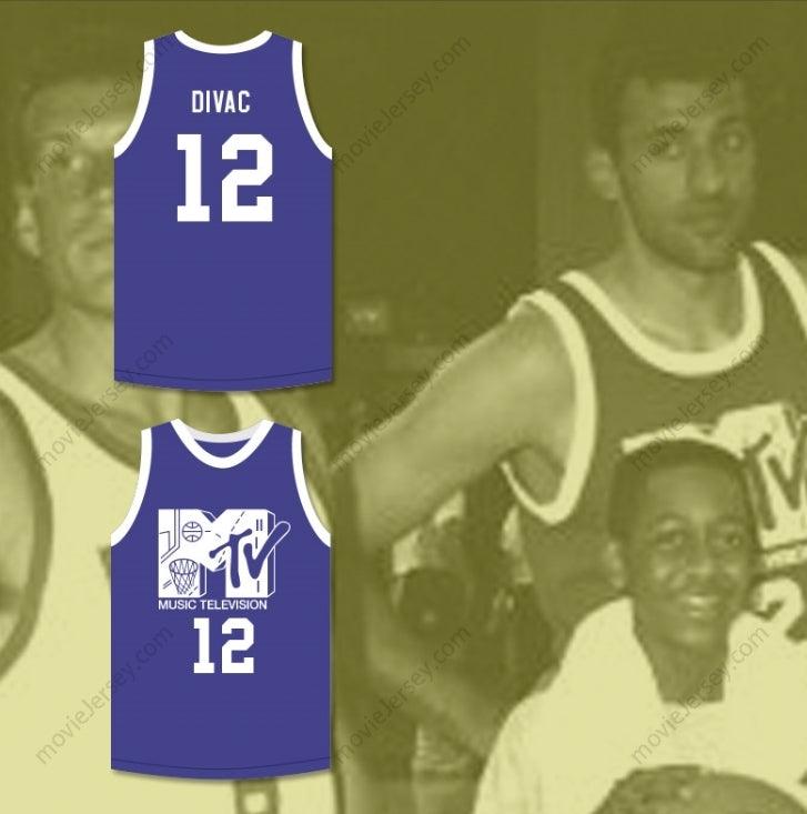 CUSTOM ANY Name Number VLADE DIVAC 12 BASKETBALL JERSEY FIRST ANNUAL ROCK N' JOCK B-BALL JAM 1991 Top Stitched S-6XL