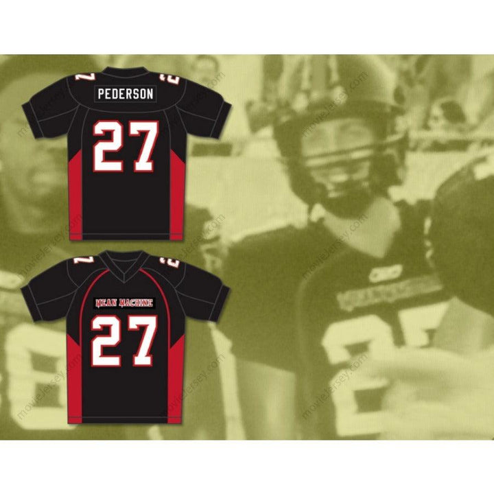 CUSTOM ANY Name Number 27 PEDERSON MEAN MACHINE CONVICTS FOOTBALL JERSEY INCLUDES PATCHES Football Jersey Top Stitched S-6XL