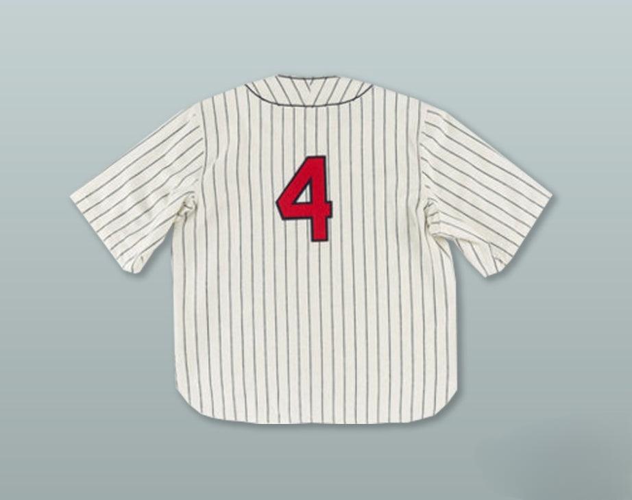 Custom Any Name Number CUBAN HOUSE OF DAVID 4 NEGRO LEAGUE WHITE PINSTRIPED BASEBALL JERSEY Top Stitched S-6XL