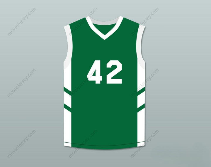 CUSTOM ANY Name Number VIN BAKER 42 GREEN BASKETBALL JERSEY DENNIS RODMAN'S BIG BANG IN PYONGYANG Top Stitched S-6XL