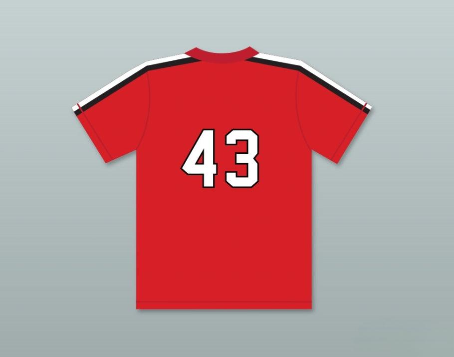 Custom Any Name Number JIM BOUTON 43   BASEBALL JERSEY THE BATTERED BASTARDS OF BASEBALL Top Stitched S-6XL
